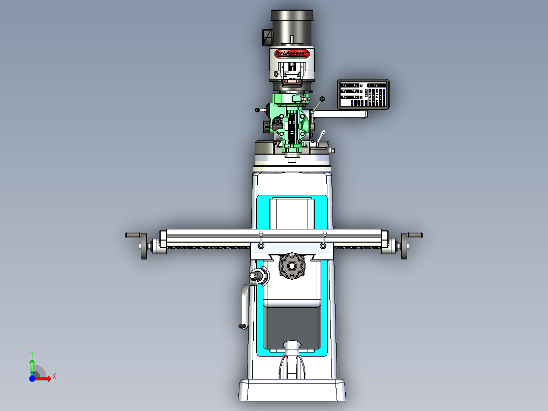 B2004425-铣床前视图