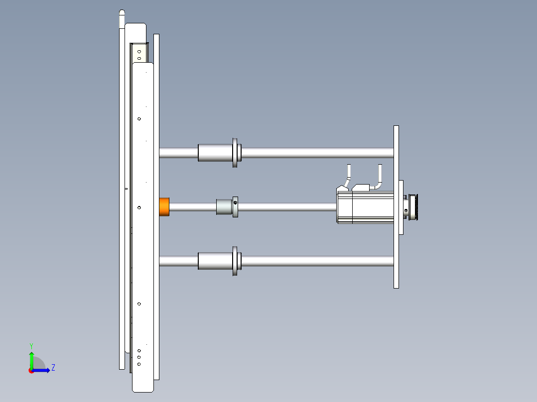 上下料丝杠顶升左视图