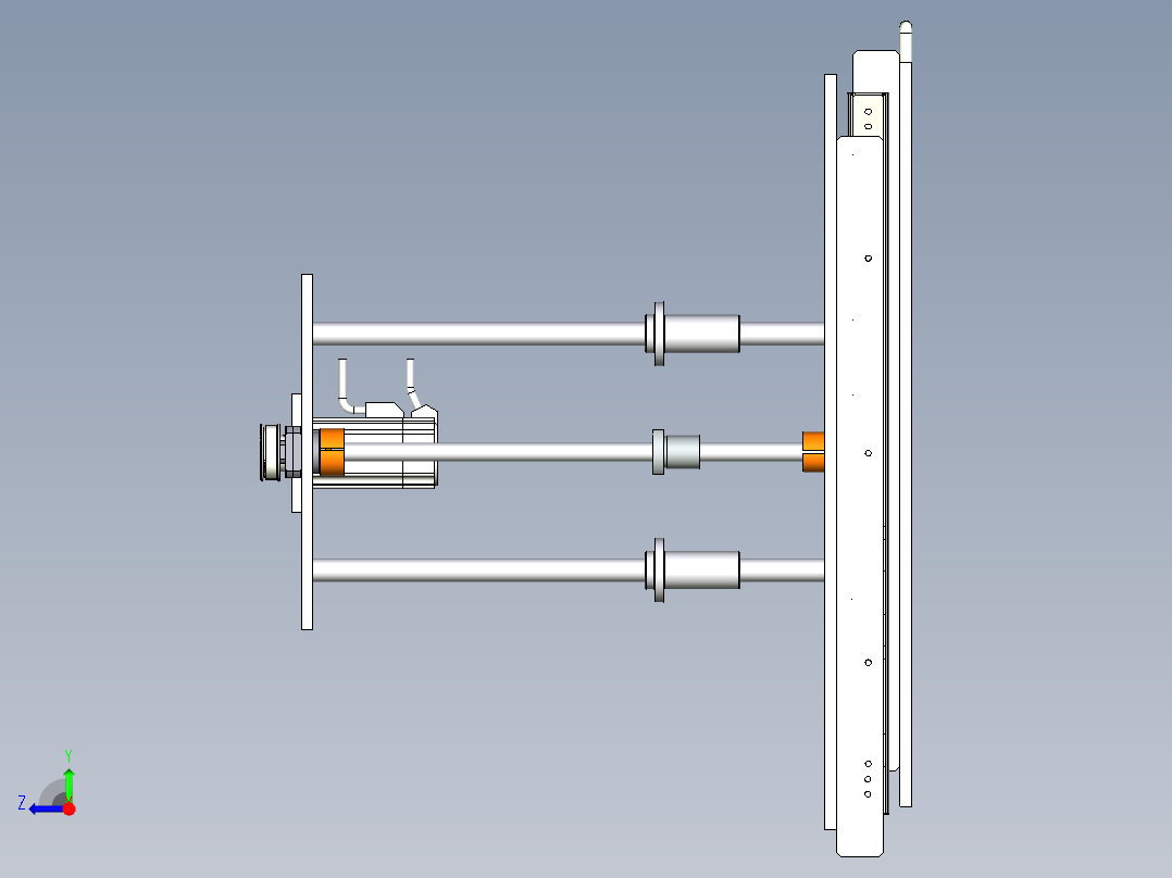 上下料丝杠顶升右视图