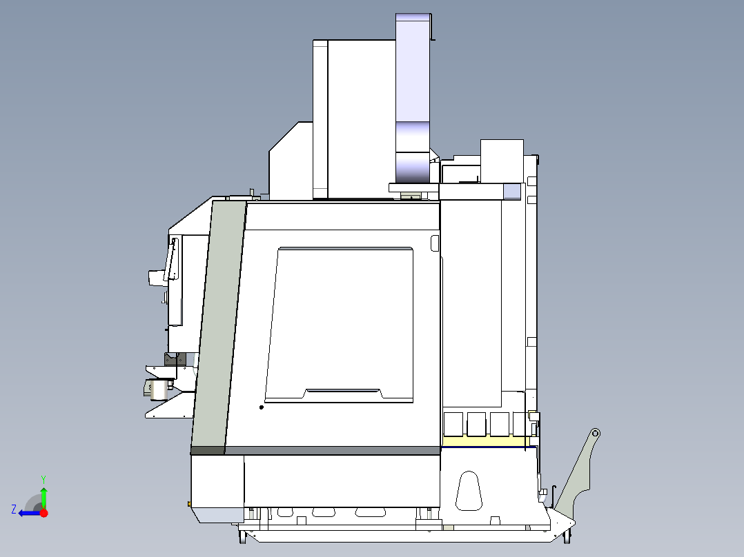 HAAS VF-4哈斯立式数控加工中心右视图