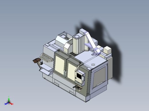 HAAS VF-4哈斯立式数控加工中心正等轴测缩略图