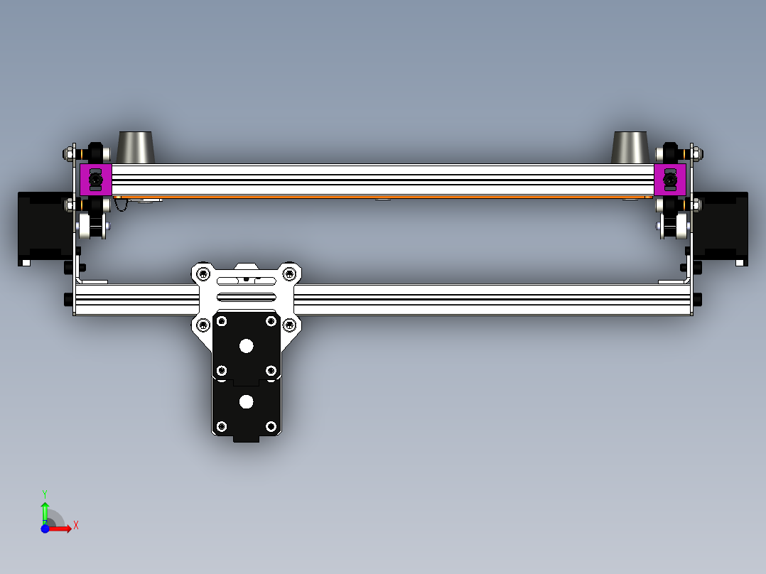 写字机 模仿人工书写的硬笔书法设备前视图