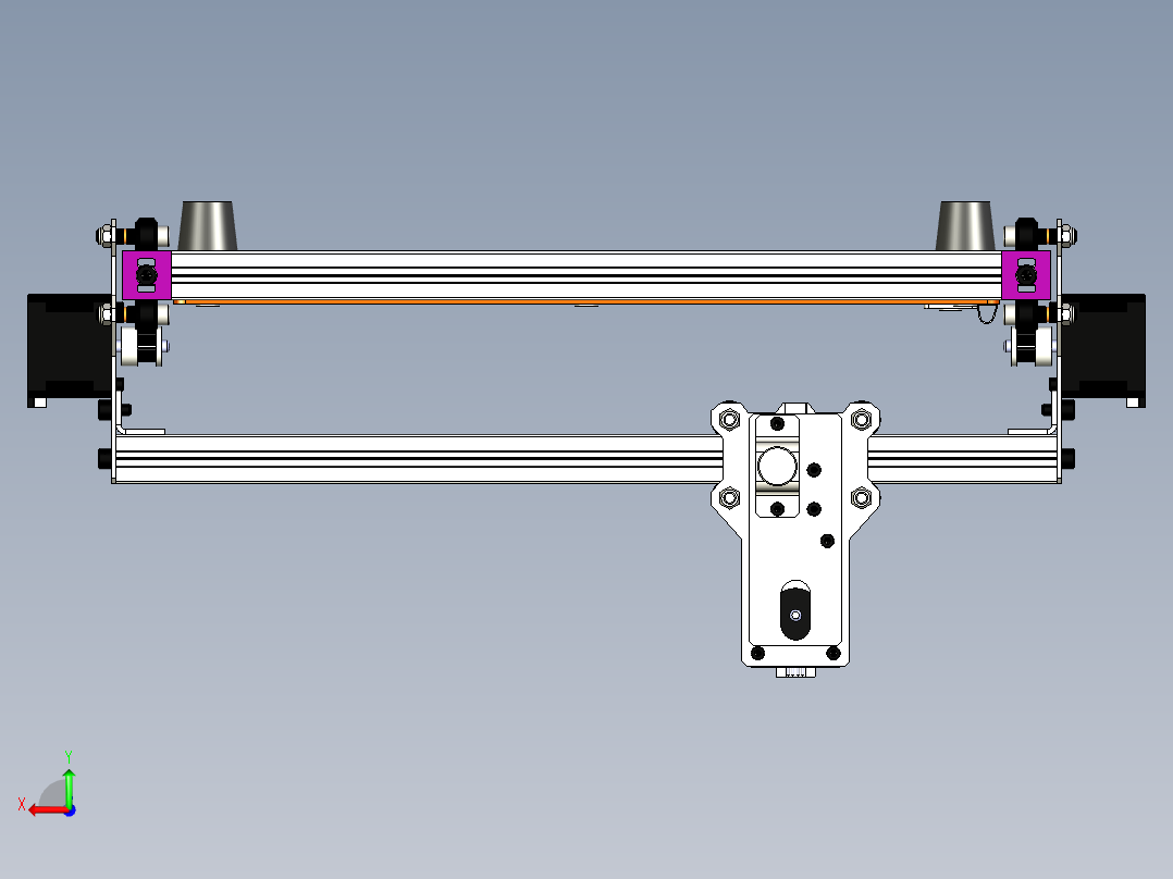 写字机 模仿人工书写的硬笔书法设备后视图
