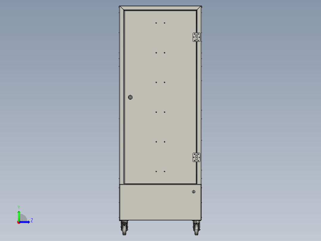 控制台 操作台computer-rack-terminal-1831-模型格式为 stp左视图