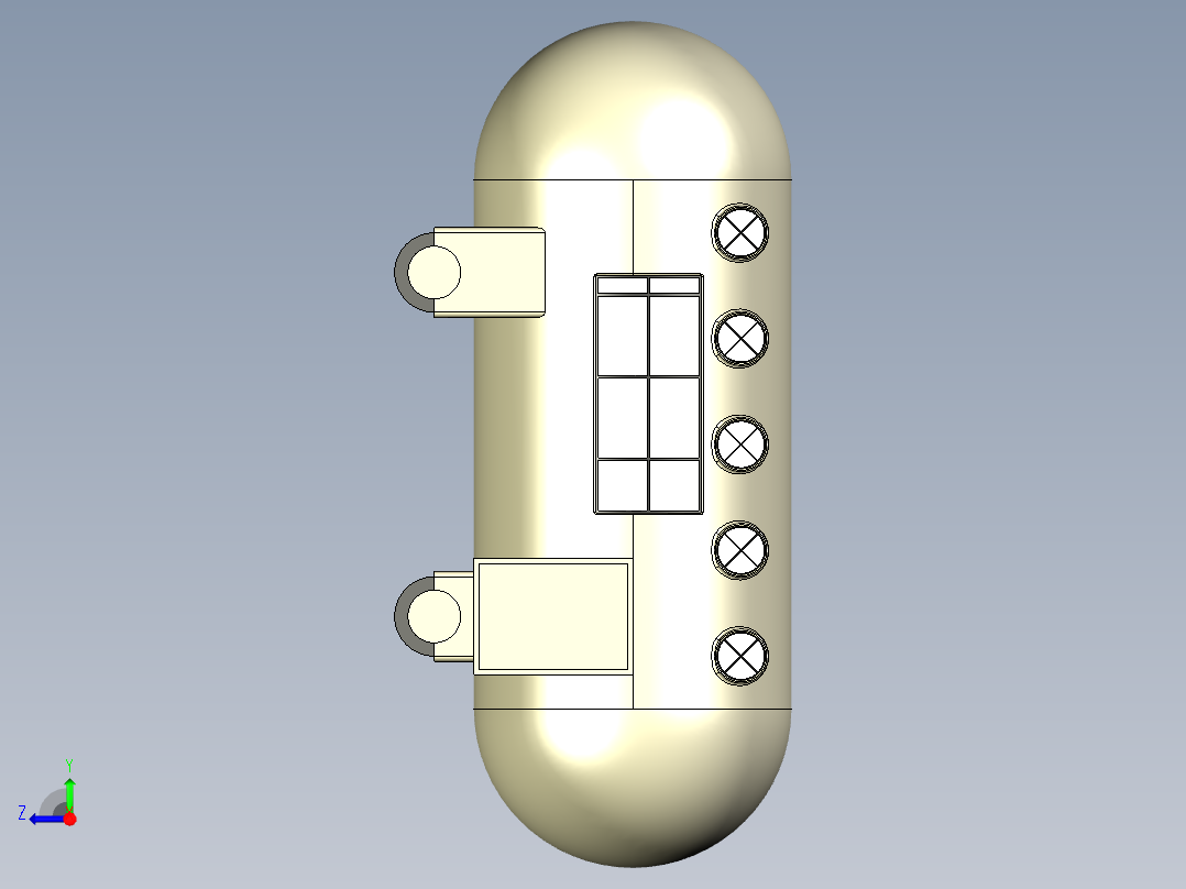 胶囊逃生舱右视图