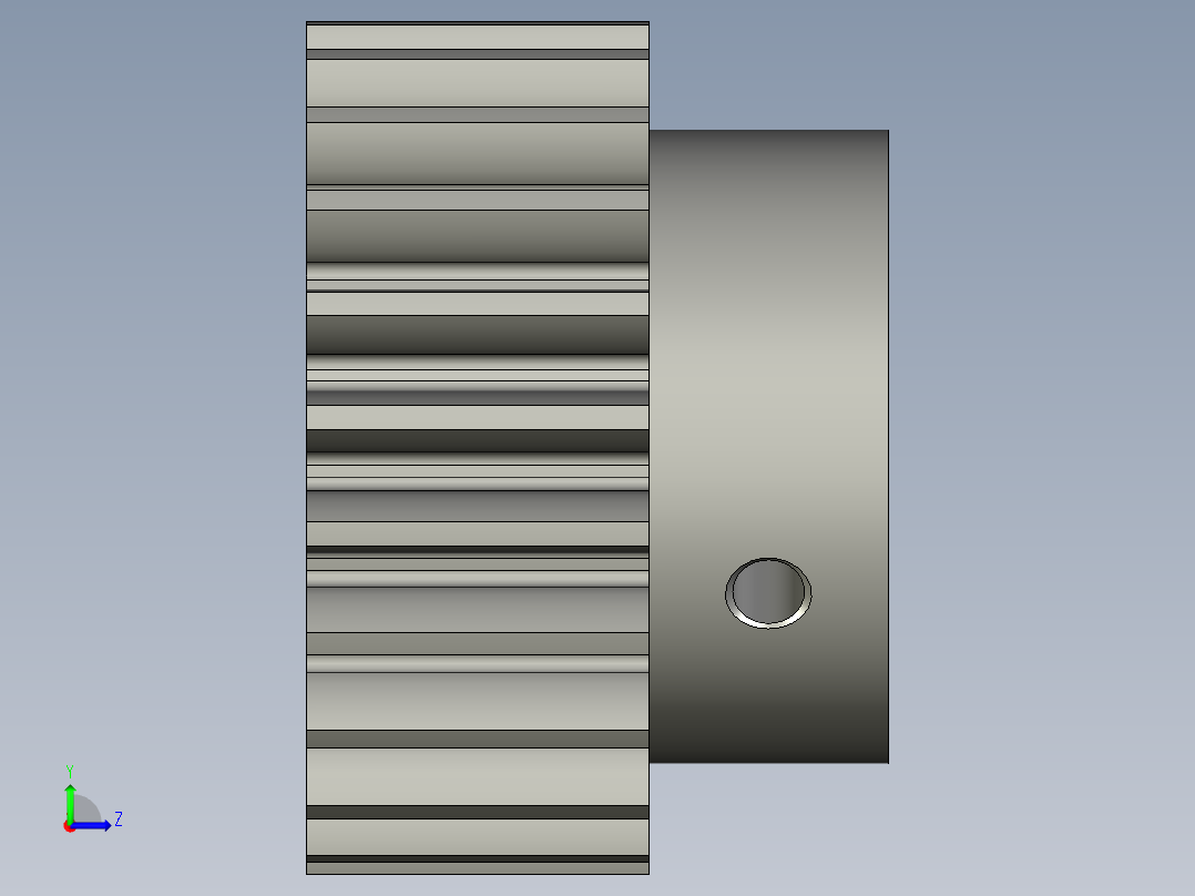 (小)直齿M2X23325左视图