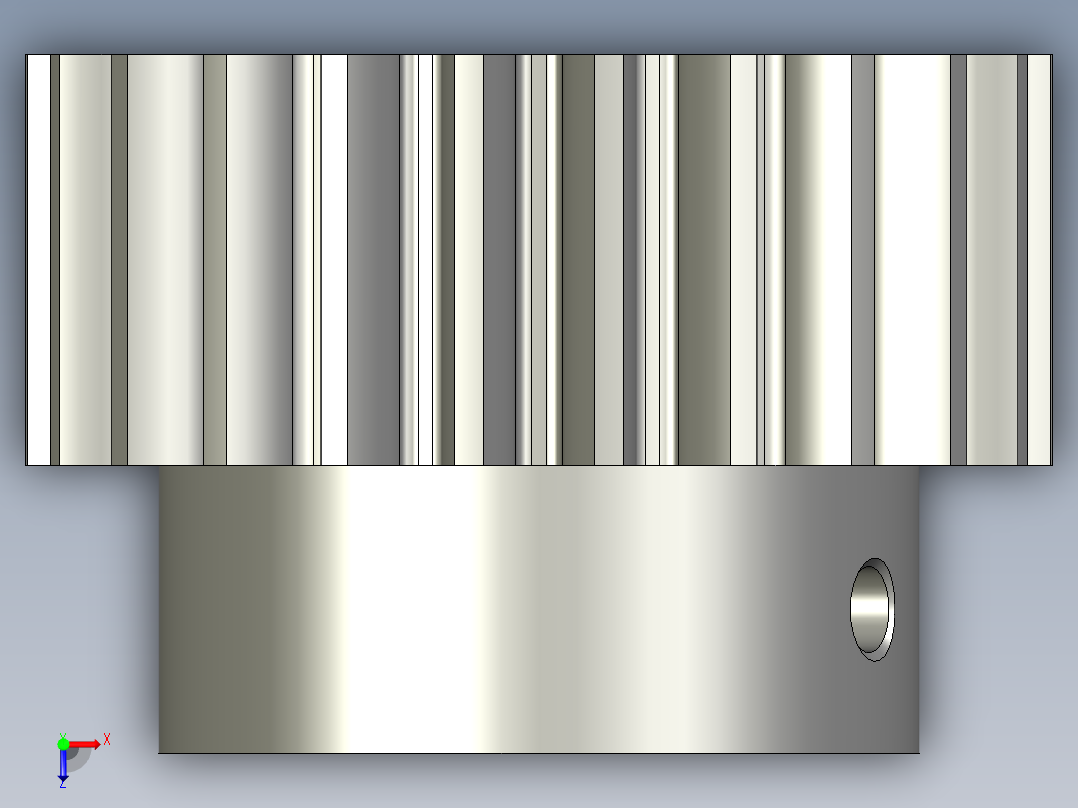 (小)直齿M2X23325俯视图