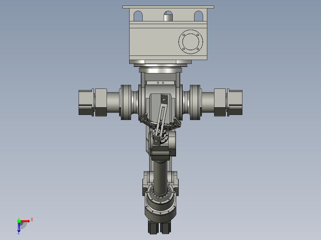 高速搬运码垛机器人俯视图