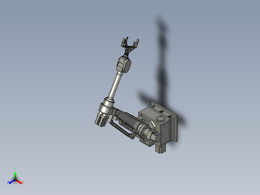 高速搬运码垛机器人正等轴测图