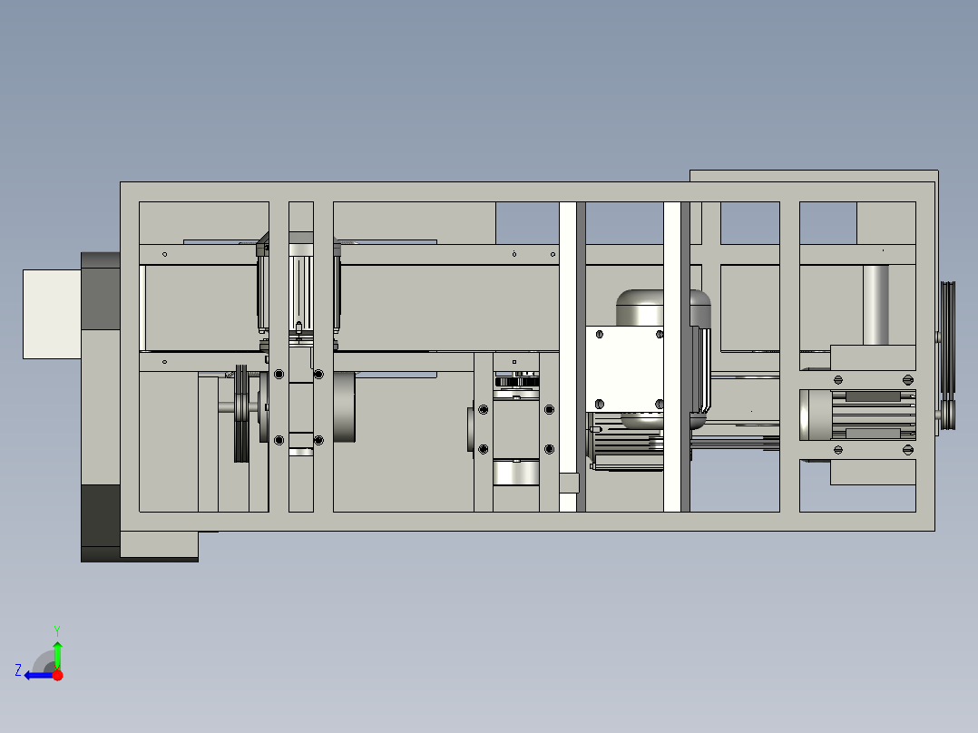 切丝机往复装置右视图