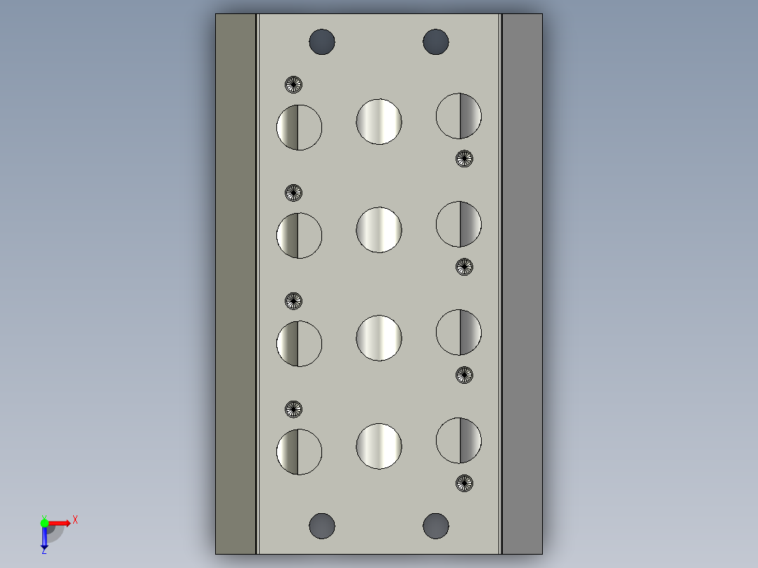汇流板100M4F俯视图