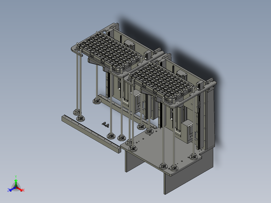 颗粒料摆盘供料装置