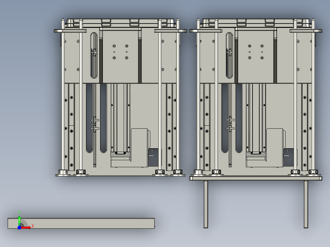 颗粒料摆盘供料装置前视图