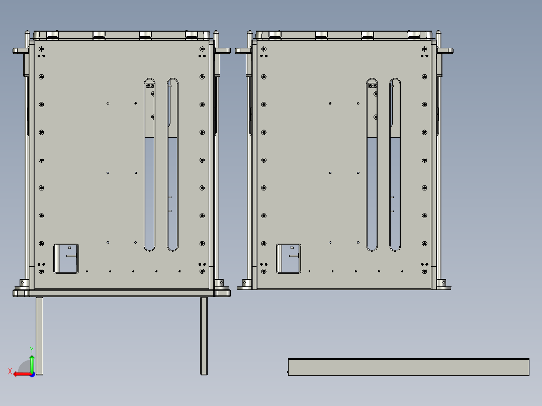 颗粒料摆盘供料装置后视图