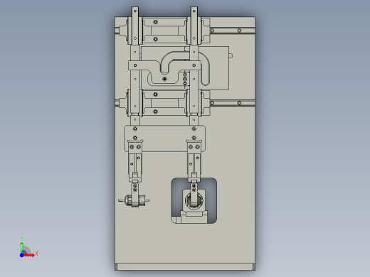 转子抓取结构固定座前视缩略图