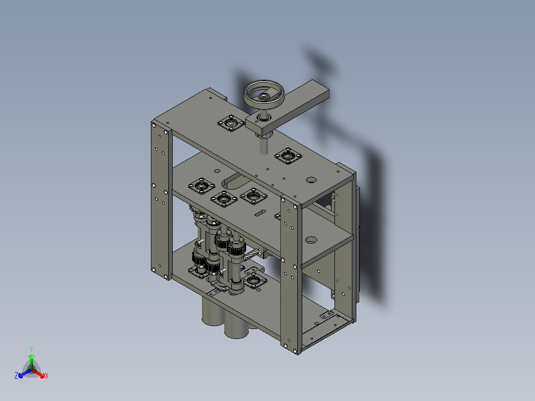 0501002200000上压紧辊部件主视图