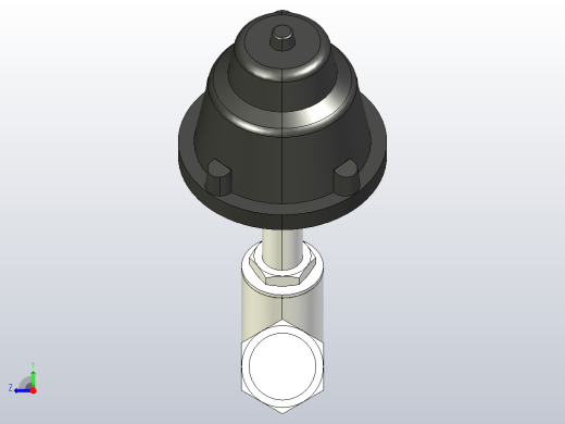 QJZLG铝合金执行器阀体加长型角座阀[QJZL-40]右视缩略图