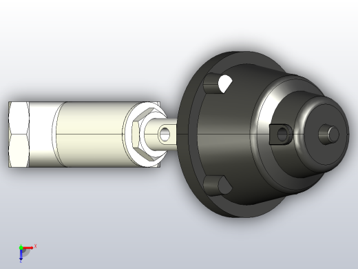 QJZLG铝合金执行器阀体加长型角座阀[QJZL-40]俯视缩略图