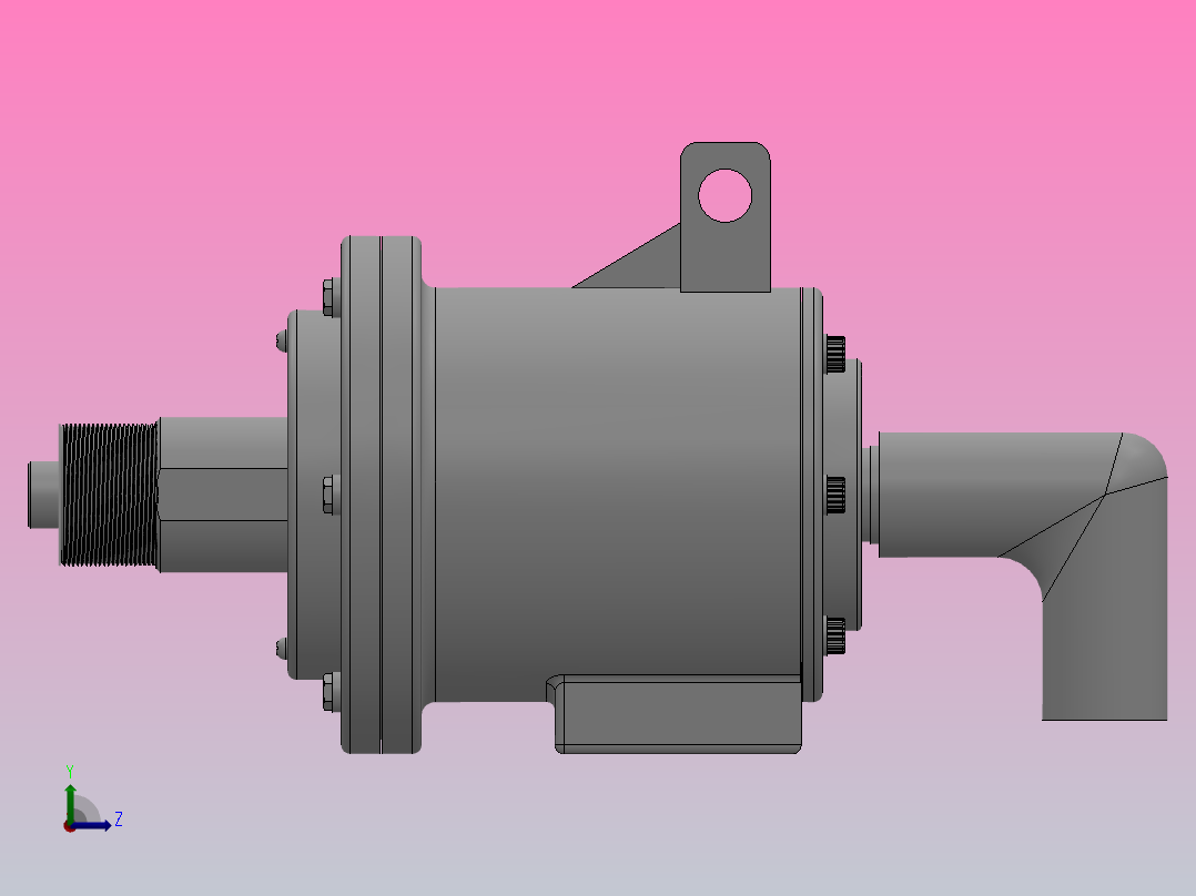 175系列复流式（内管固定）[175TYS-1＂RH]左视图