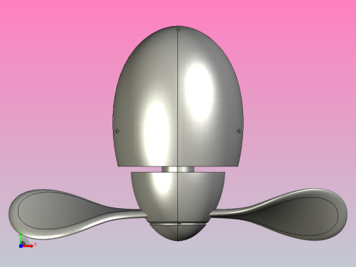 电风扇模型前视缩略图