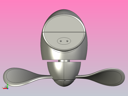 电风扇模型后视缩略图