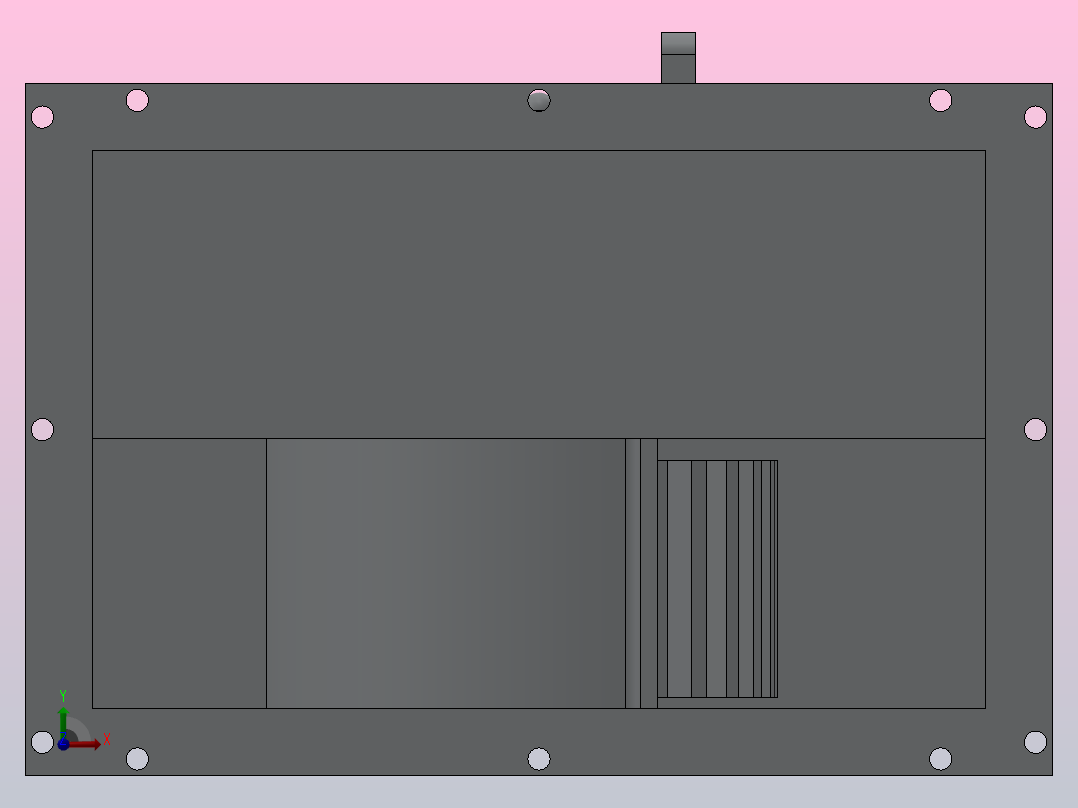 JSPF-R矩形管道风机[JSPF-R 2.5]前视图