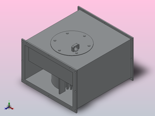 JSPF-R矩形管道风机[JSPF-R 2.5]正等轴测缩略图
