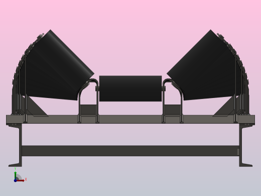 惰轮架(参数模型)辊筒后视缩略图