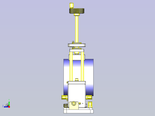 一款2轴调节机构（带工件座）3D图纸右视缩略图