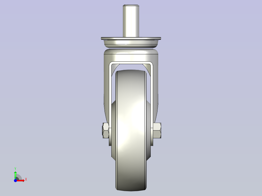 脚轮脚杯3D  CDM01-150-P.x_t前视图