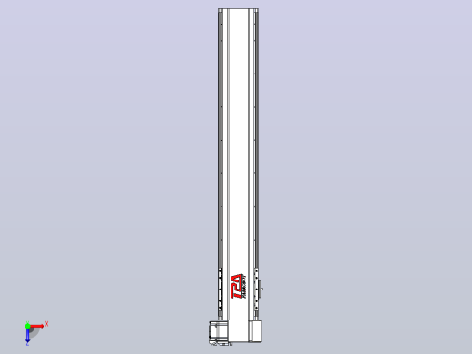 皮带直线轴半封闭可选导轨TPA-HNB-120D-110-L700-RP-Y-P40-N3俯视缩略图