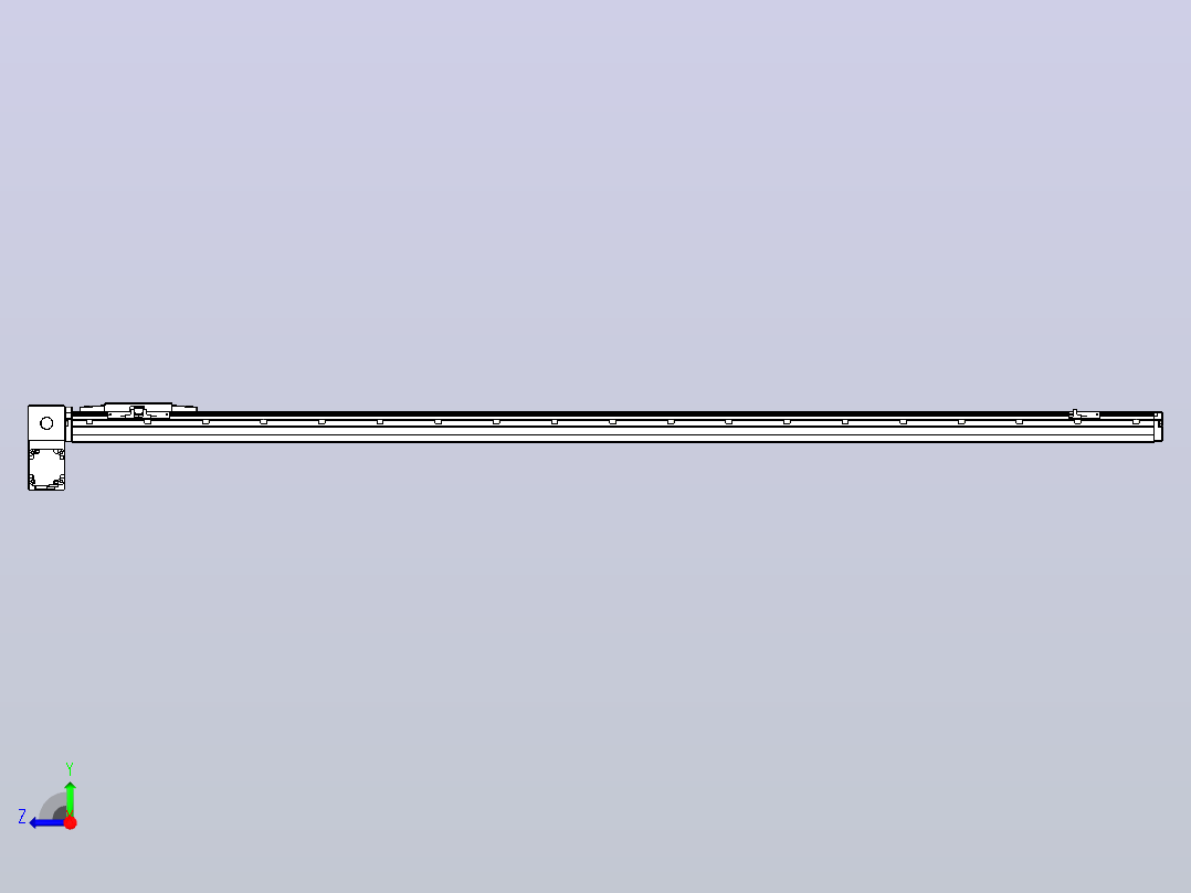 机器人皮带驱动直线轴TPA-GCB-120-P70-L1600-LP-M20-N3右视图