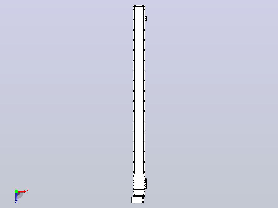 机器人皮带驱动直线轴TPA-GCB-120-P70-L1600-LP-M20-N3俯视图