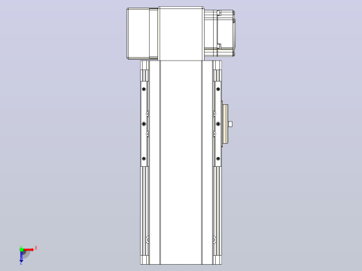 皮带直线轴半封闭可选导轨TPA-HNB-105D-90-L50-RP-C-P20-N3俯视缩略图