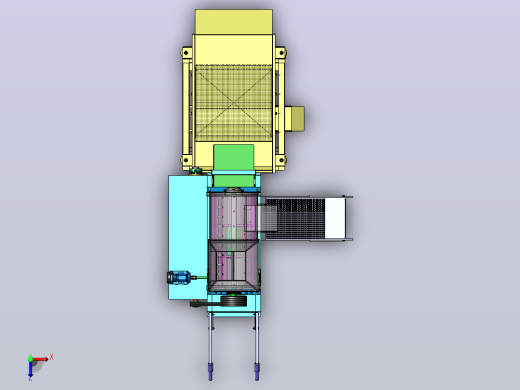 玉米脱粒机（SW+CAD+计算书）俯视缩略图