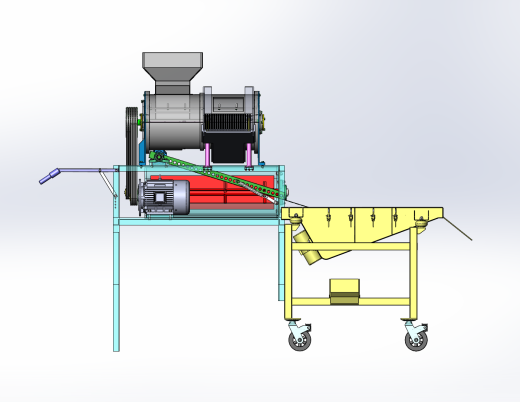 玉米脱粒机（SW+CAD+计算书）缩略图