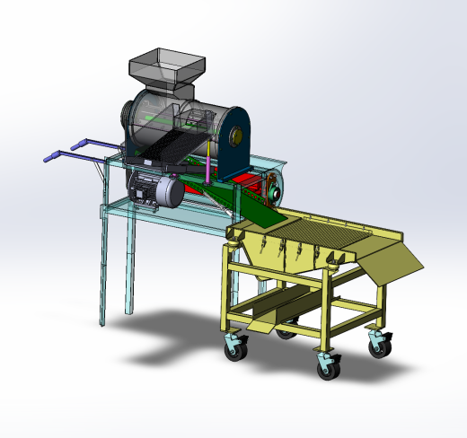 玉米脱粒机（SW+CAD+计算书）缩略图
