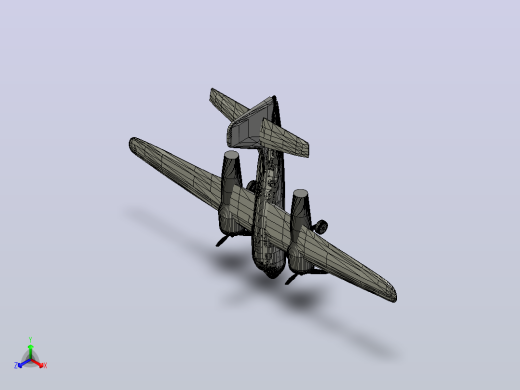 grumman-s2无人机正等轴测缩略图