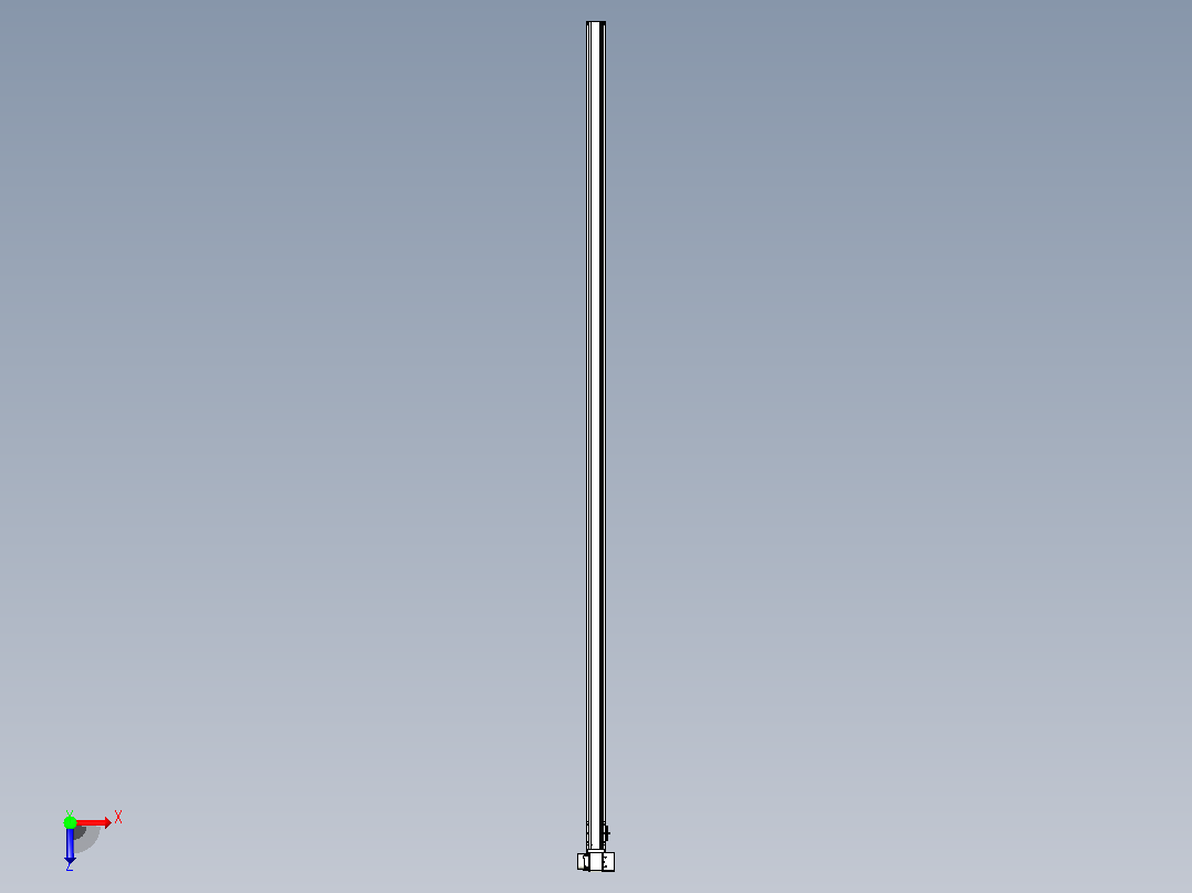 皮带直线轴半封闭可选导轨TPA-HNB-65S-90-L2700-RP-Y-P20-N3俯视图