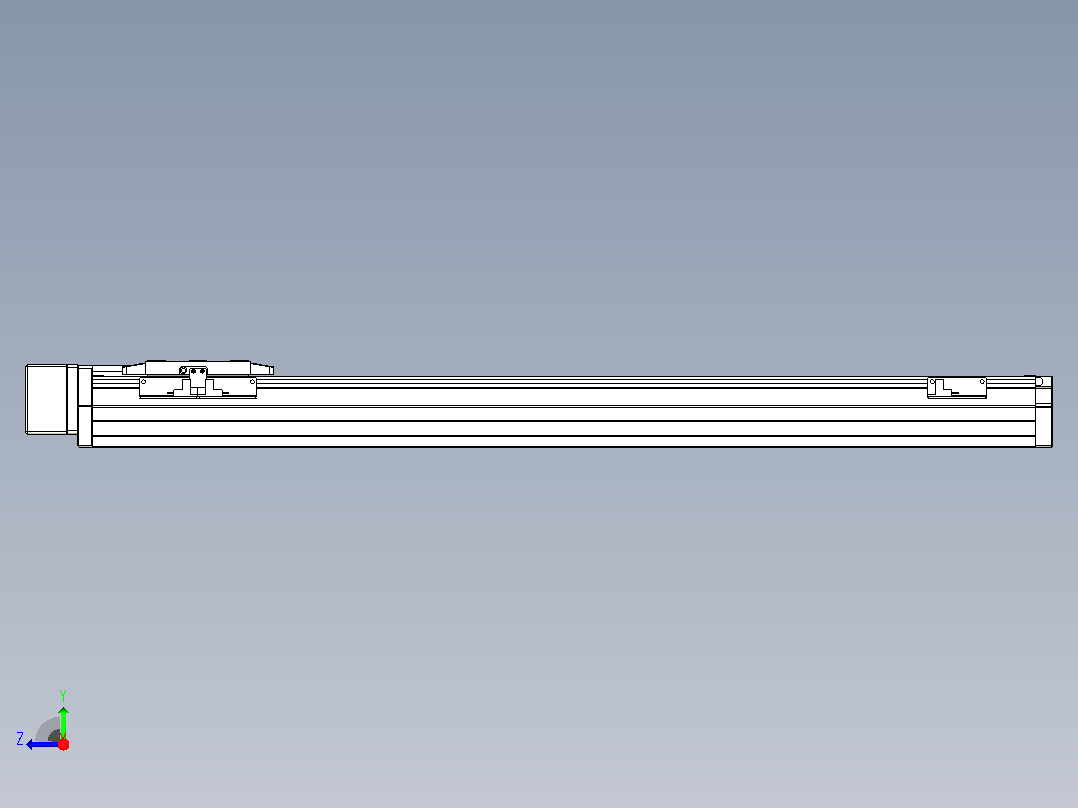 滚珠丝杠直线轴内置导轨TPA-GCR-80-1610C-L650-MR-M20-N3右视图
