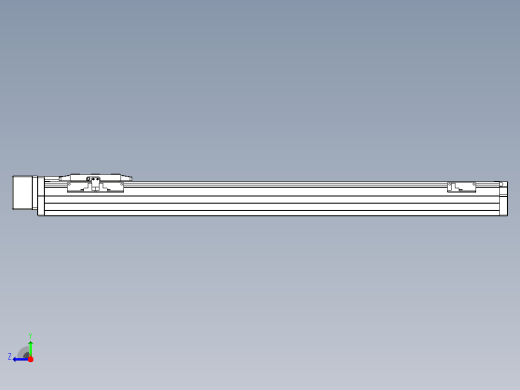 滚珠丝杠直线轴内置导轨TPA-GCR-80-1610C-L650-MR-M20-N3右视缩略图