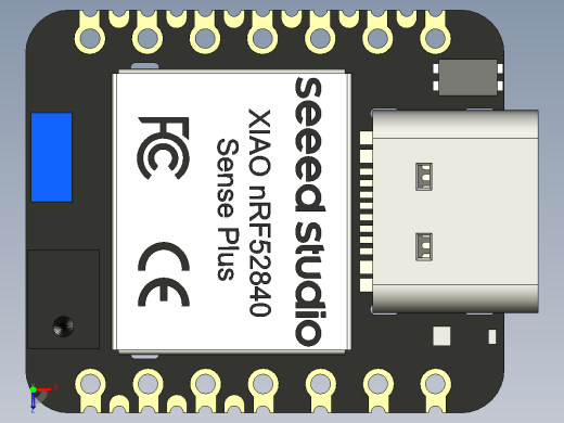 seeed Studio XIAO NRF 52840 Sense Plus采用带FPU的北欧芯片组，为这款微型蓝牙传感器开发板带来了更多SMD引脚。在保持标准版本所有功能的同时，包括板载IMU和PDM麦克风、蓝牙5.0、NFC和低功耗俯视缩略图