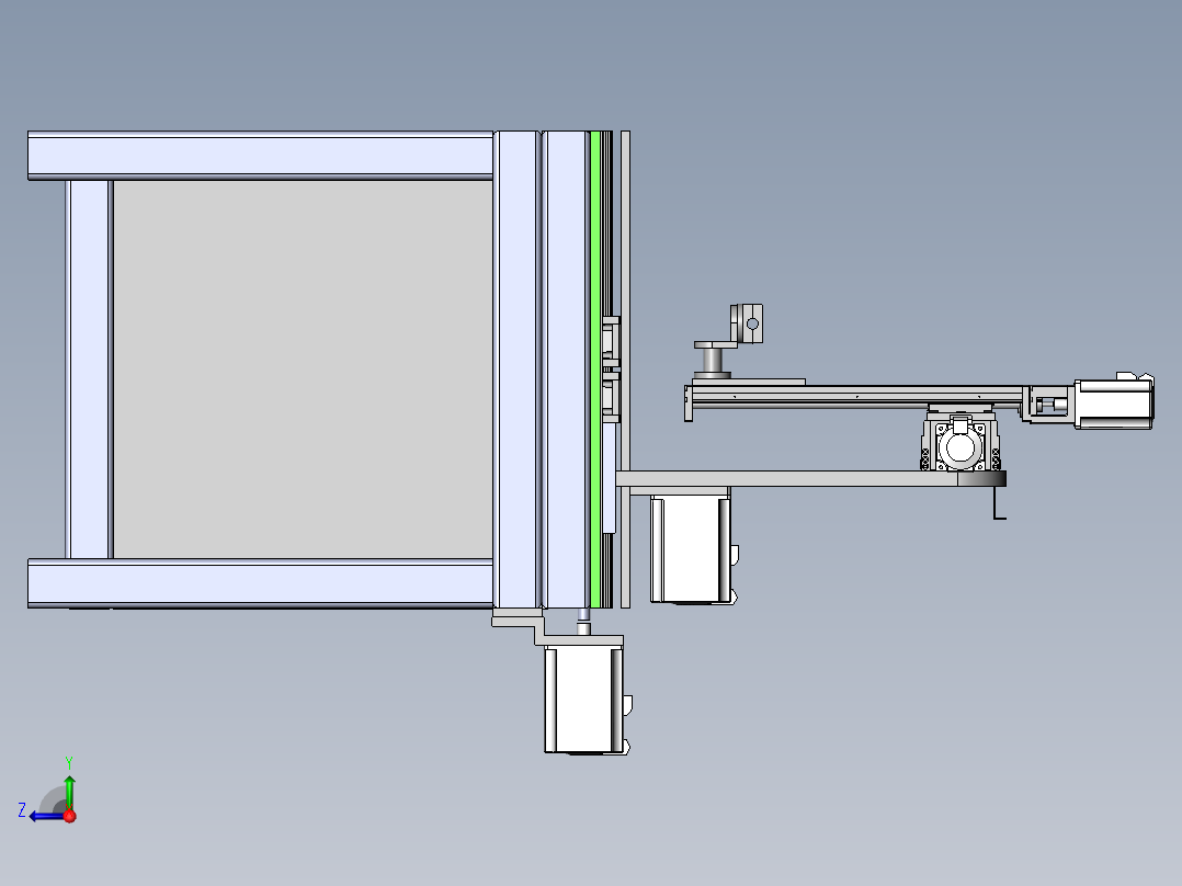 4轴焊接工装右视图