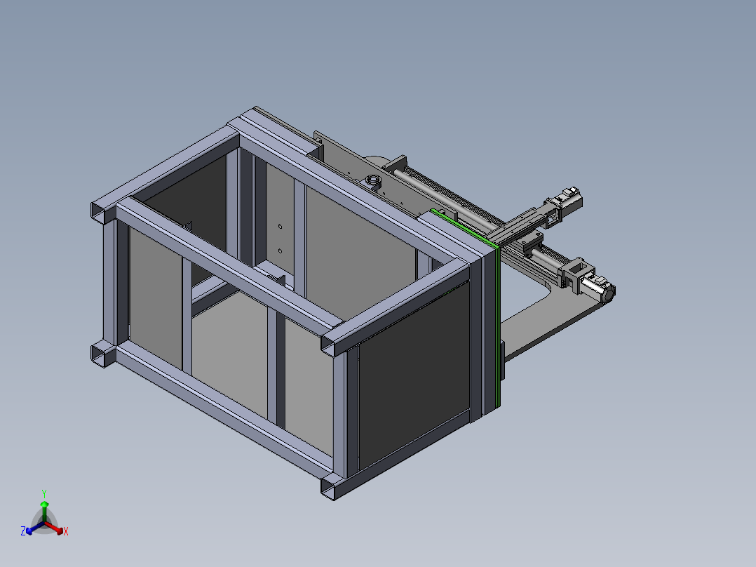 4轴焊接工装正等轴测图