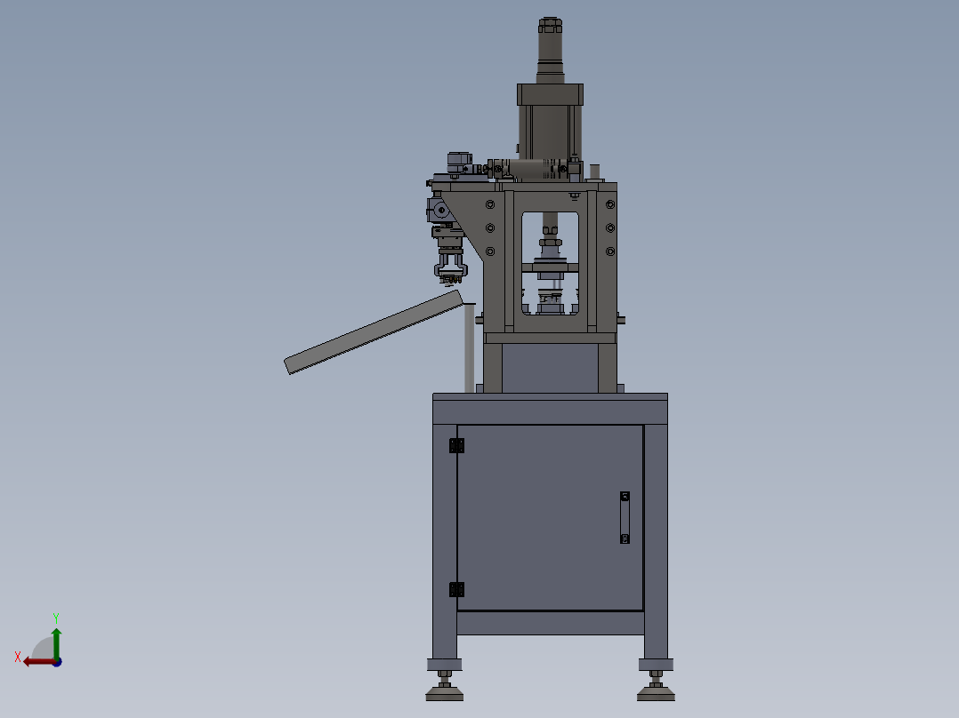 铆接转盘工装后视图