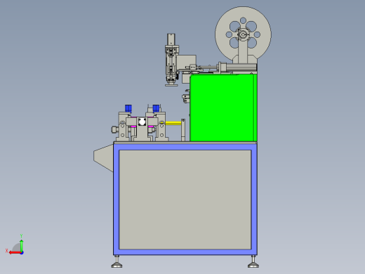 自动贴膜机3D模型proe后视缩略图