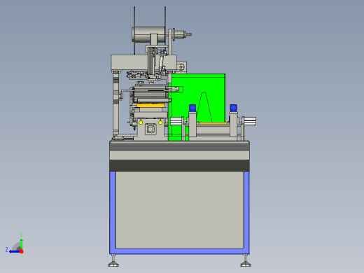 自动贴膜机3D模型proe右视缩略图