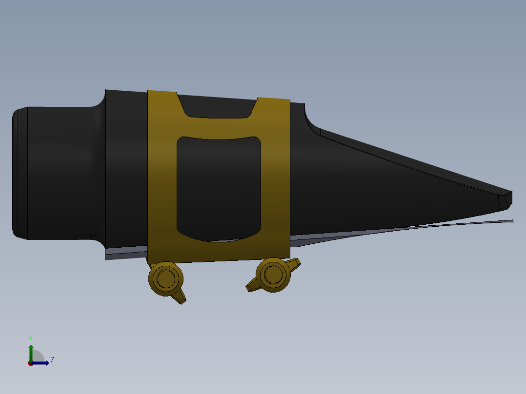 中音萨克斯笛头吹嘴哨子SW2010左视图