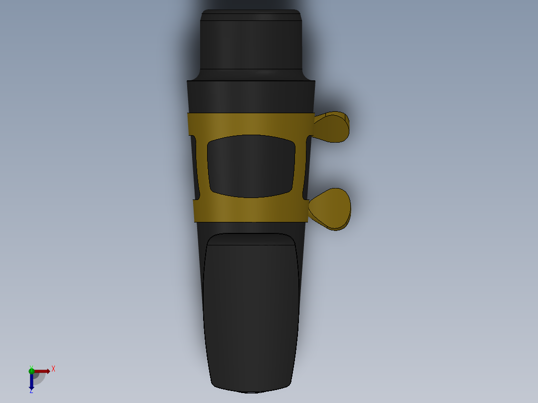 中音萨克斯笛头吹嘴哨子SW2010俯视图