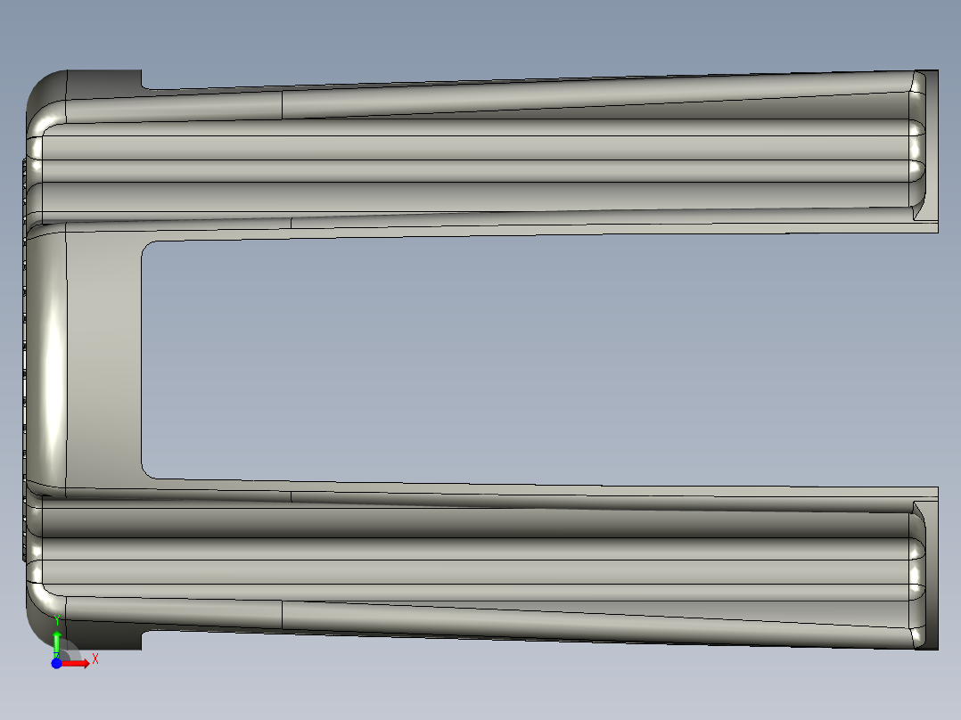 PROE 塑料椅子模型前视图